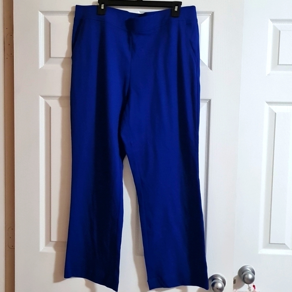 Kim Rogers Ladies Blue Trouser size large